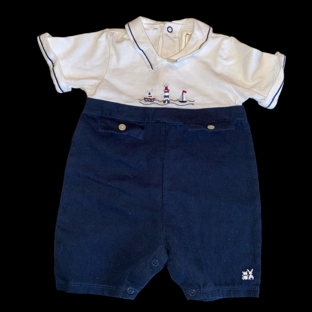 Emile et Rose Nautical Romper 3M